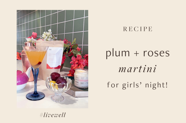 Plum + Roses Martini